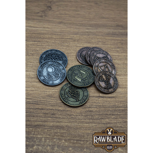 Set of 10 Copper Elven LARP Coins