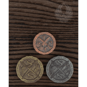 Set of 10 Copper Nordic LARP Coins