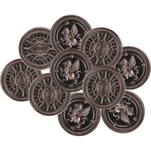 Set of 10 Copper Air LARP Coins