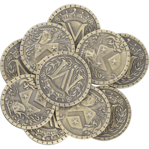 Set of 10 Gold Medieval LARP Coins