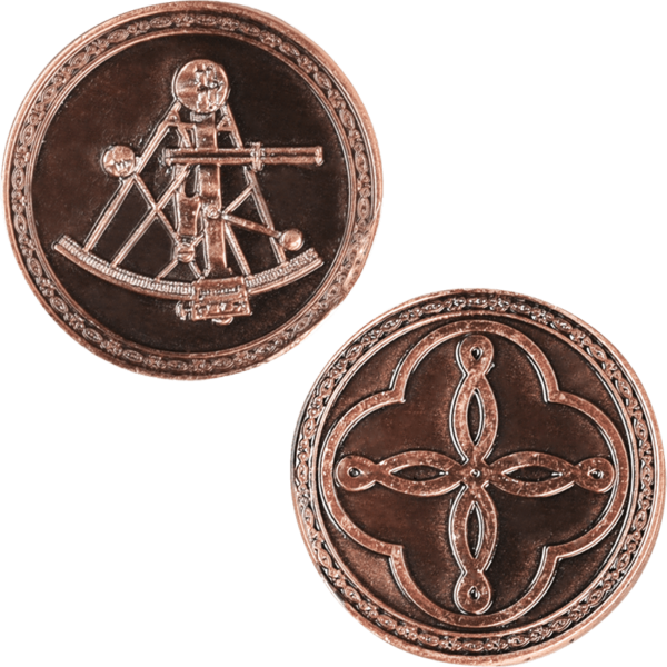 Set of 10 Copper Pirate LARP Coins
