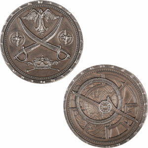 Set of 10 Silver Pirate LARP Coins