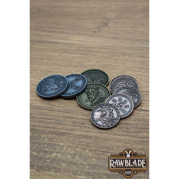 Set of 10 Copper Water LARP Coins