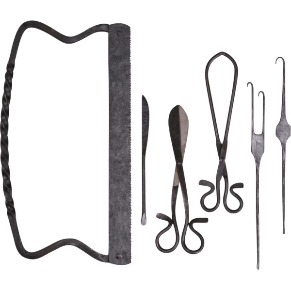 Wrought Iron Medieval Surgical Instruments