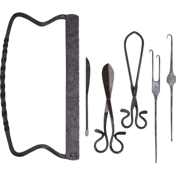 Wrought Iron Medieval Surgical Instruments