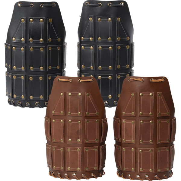 Bohemond Leather Pauldrons