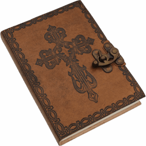 Medieval Cross Leather Diary