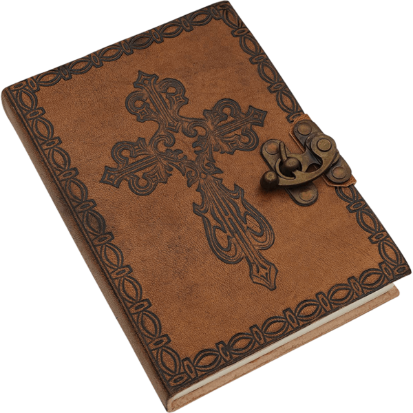 Medieval Cross Leather Diary