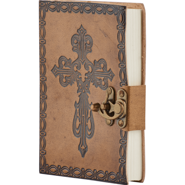 Medieval Cross Leather Diary