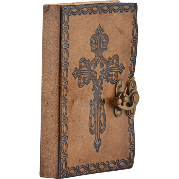 Medieval Cross Leather Diary