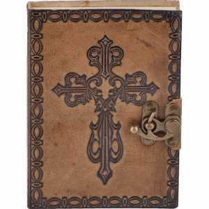 Medieval Cross Leather Diary