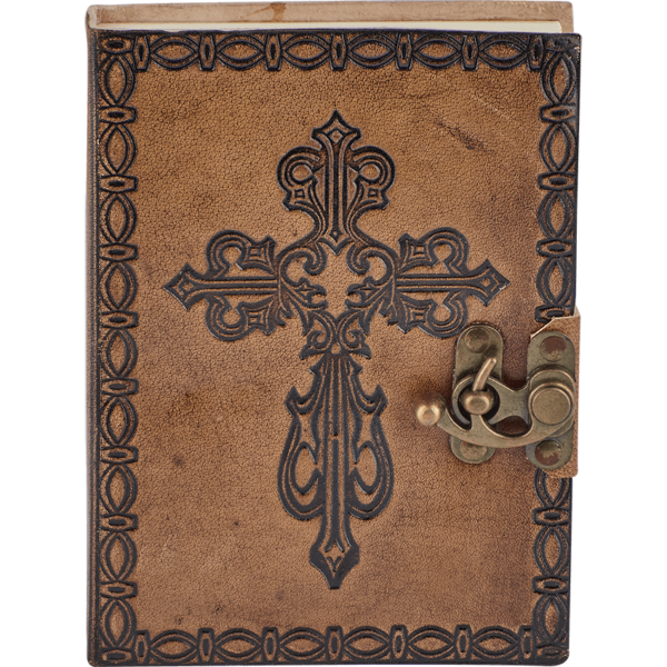 Medieval Cross Leather Diary