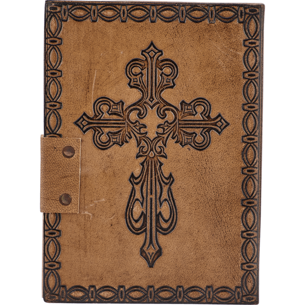 Medieval Cross Leather Diary