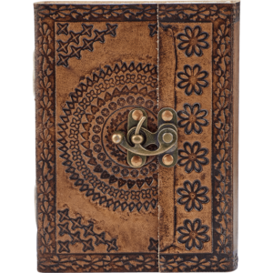 Medieval Floral Leather Diary