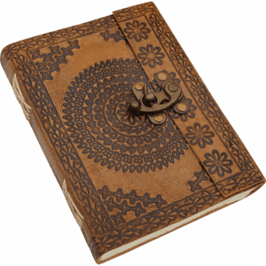 Medieval Floral Leather Diary