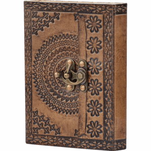 Medieval Floral Leather Diary