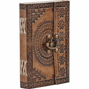 Medieval Floral Leather Diary