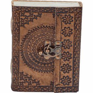 Medieval Floral Leather Diary