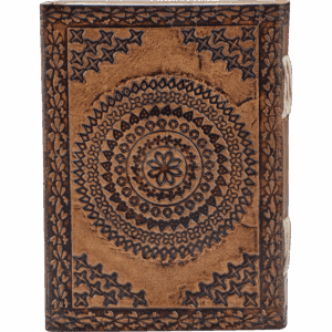 Medieval Floral Leather Diary