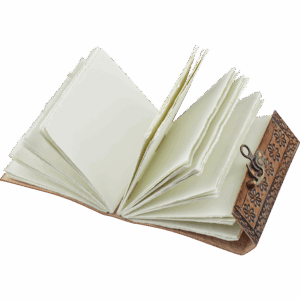 Medieval Floral Leather Diary