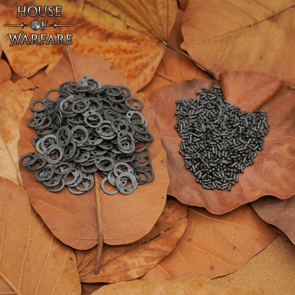 Flat Round Riveted Chainmail Rings