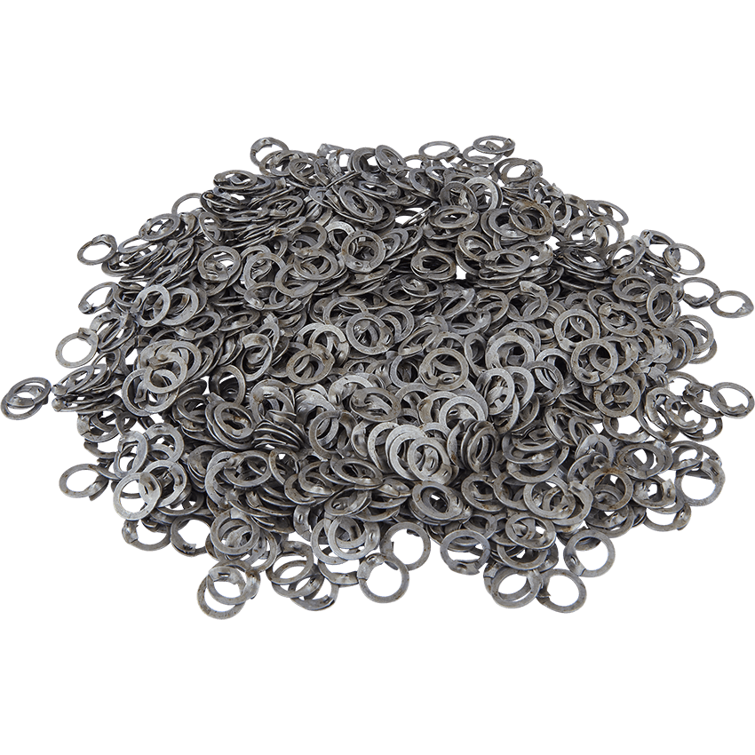 The Mystical Mall - Loose Chainmail Rings - Aluminum Round Ring Dome  Riveted 10mm