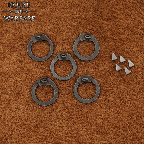 Flat Wedge Riveted Chainmail Rings