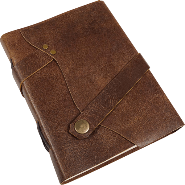 Leather Journal with Snap Closure