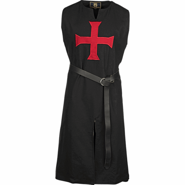 Black Templar Tunic with Red Cross