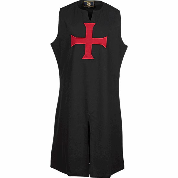 Black Templar Tunic with Red Cross