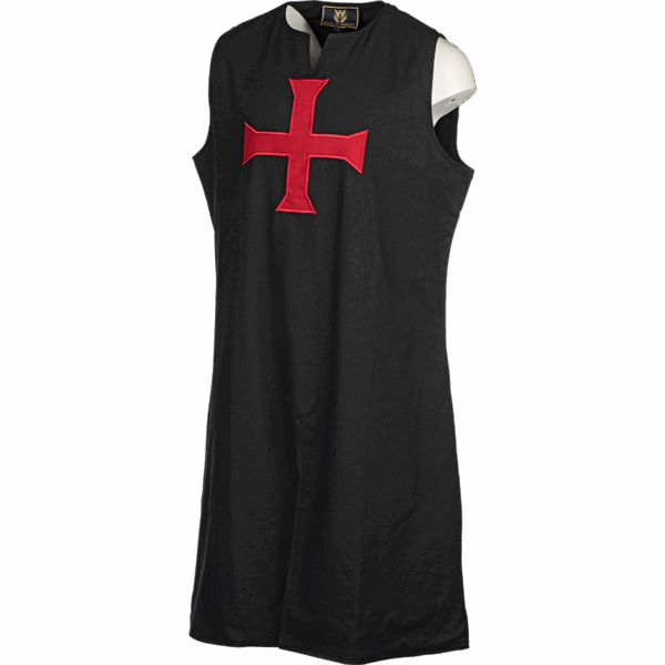 Black Templar Tunic with Red Cross