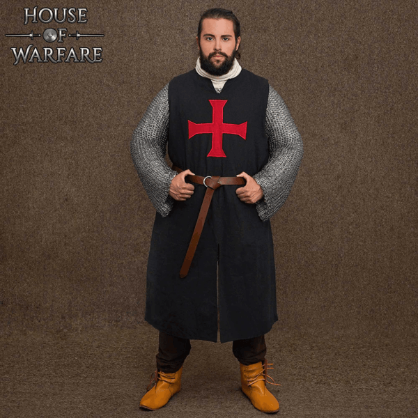 Black Templar Tunic with Red Cross