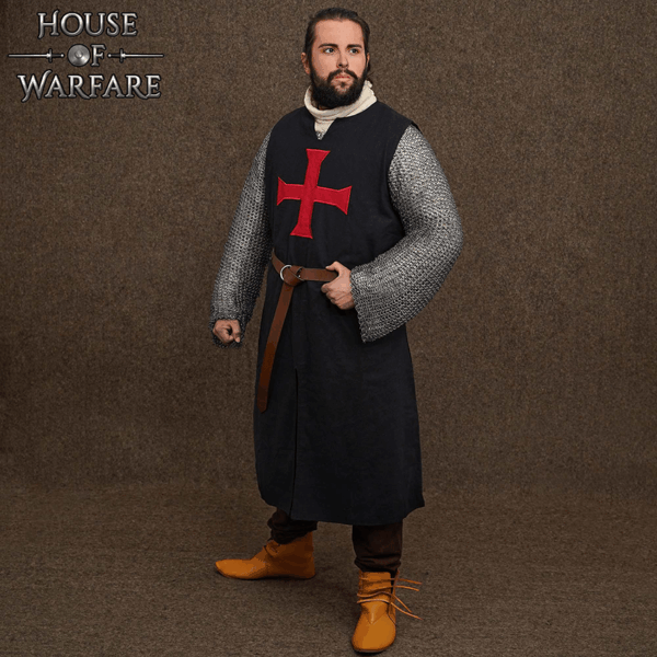 Black Templar Tunic with Red Cross