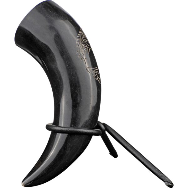 Tree of Life Drinking Horn with Stand