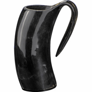 Howling Wolf Horn Tankard