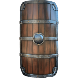 Reinforced LARP Tower Shield - Wood