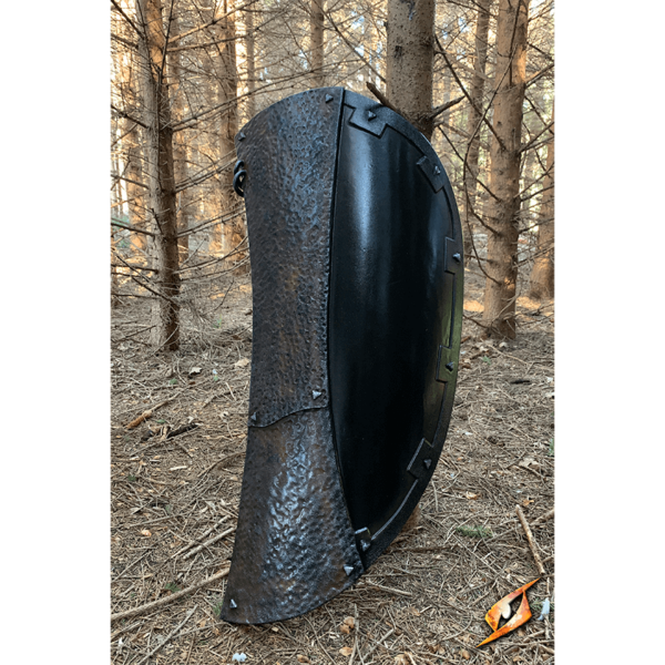 LARP Raider Shield with Rust Patina