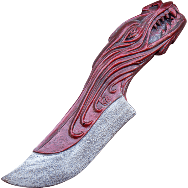 Dragon LARP Throwing Knife - Red