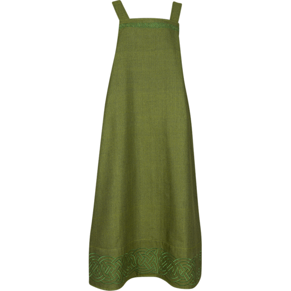 Alva Herringbone Apron Dress