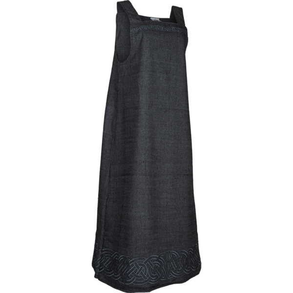 Alva Herringbone Apron Dress