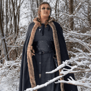 Alva Herringbone Apron Dress