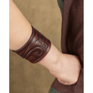 Leather Floral Bracelet