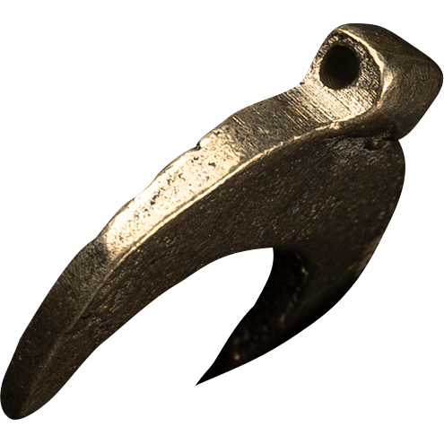 Lunula Brass Pendant