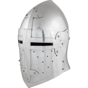 Knights Medieval Steel Helmet - 16 Gauge