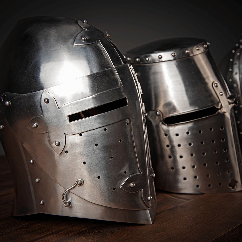 16 Gage Steel & Brass Medieval Vendel Viking Helmet Knight Museum Armor Helmet 