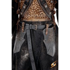 Raider Belt Shield Tassets - Epic Dark/Rust