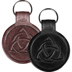 Celtic Knot Leather Key Chain