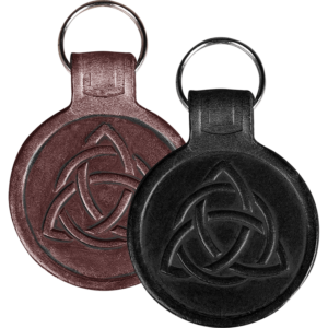 Celtic Knot Leather Key Chain