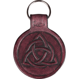 Celtic Knot Leather Key Chain