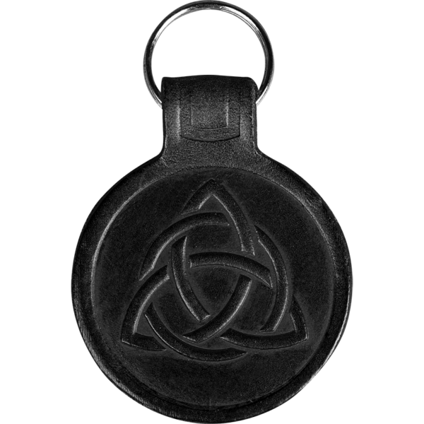 Celtic Knot Leather Key Chain